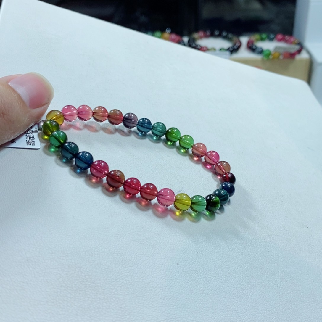 碧玺手链未镶嵌?****g碧玺