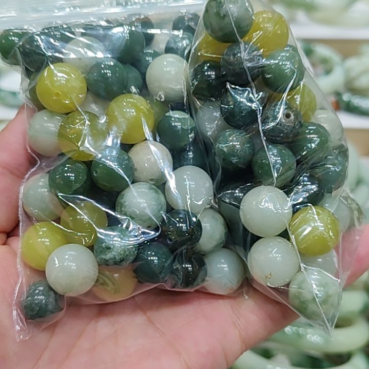 蛇纹石玉珠宝半成品未镶嵌多样性拍一发一