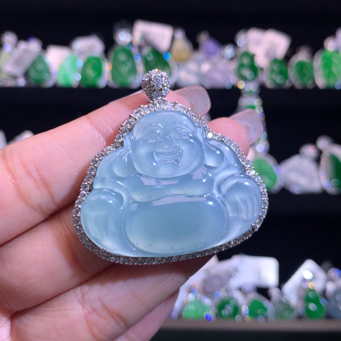 【闪购商品】颈饰银S925镶嵌翡翠