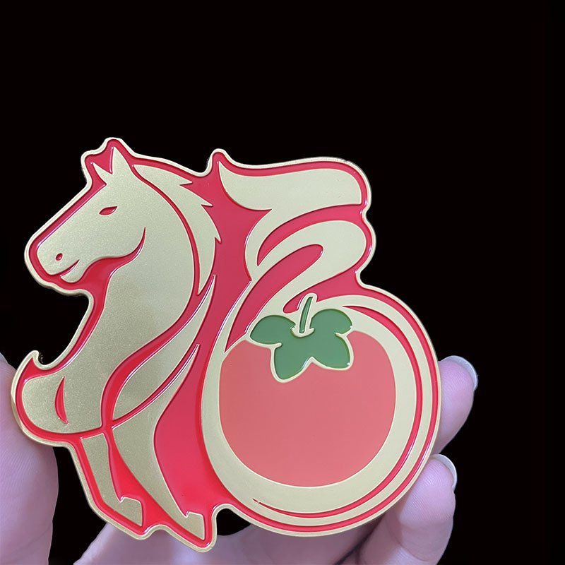 国潮文创金属冰箱贴新年马年创意开瓶器好运加马磁吸冰箱贴礼品