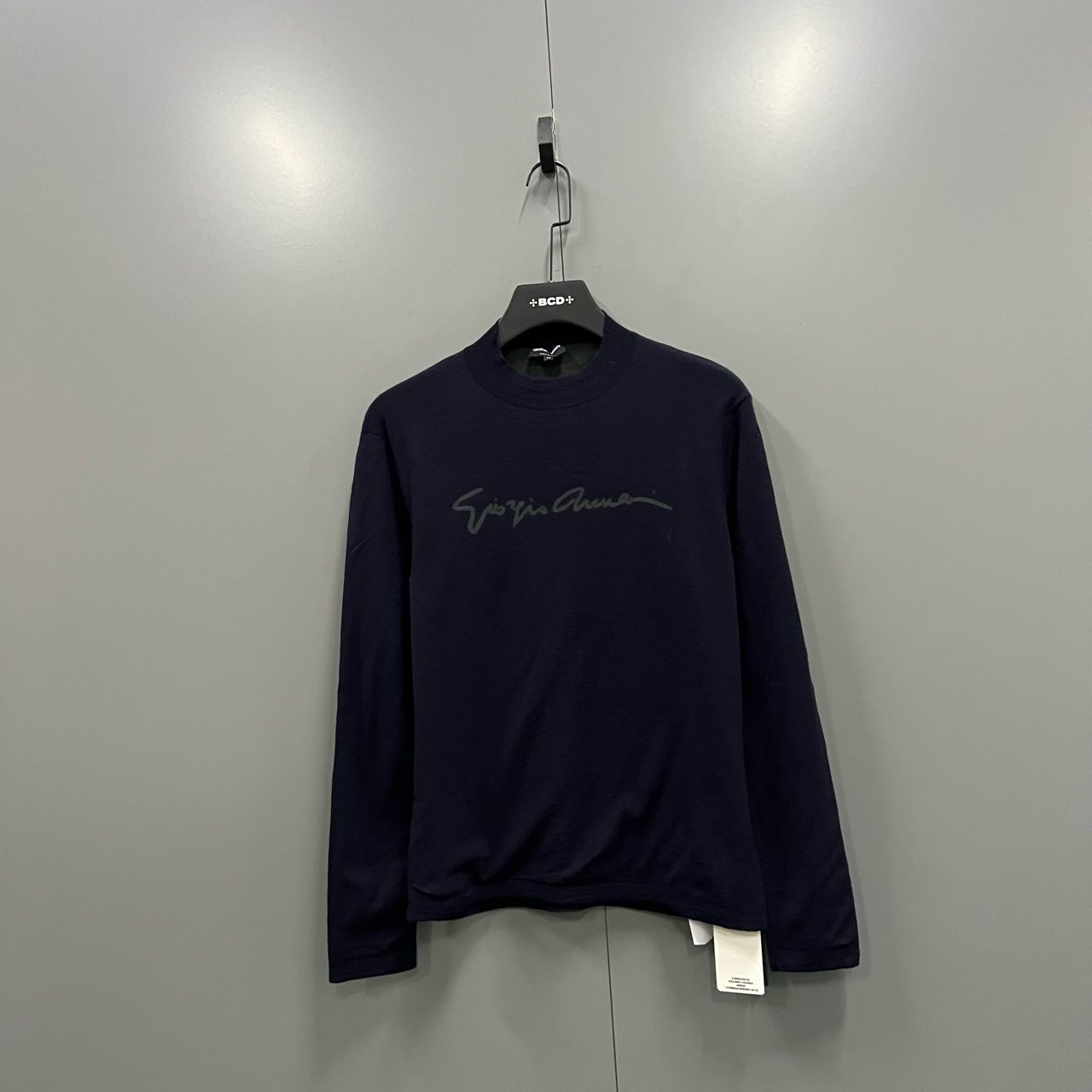 95新 GIORGIO ARMANI/阿玛尼 （cc）印花字母针织衫 48码/ bc014617