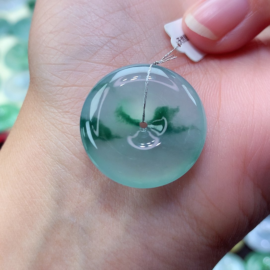 翡翠颈饰未镶嵌22尺寸23.4-6.0