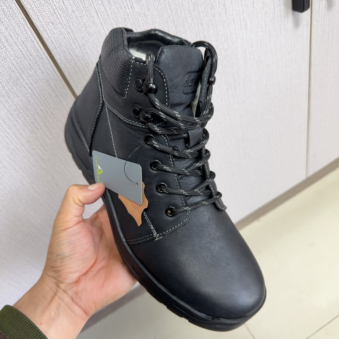 内里真羊毛！高帮皮鞋男冬季加厚保暖男鞋加绒防滑鞋