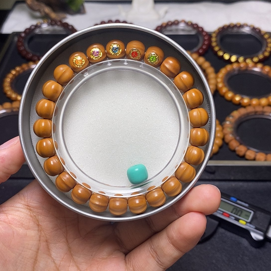 手串猴头核桃五行四花鲨鱼尺寸10左右全品