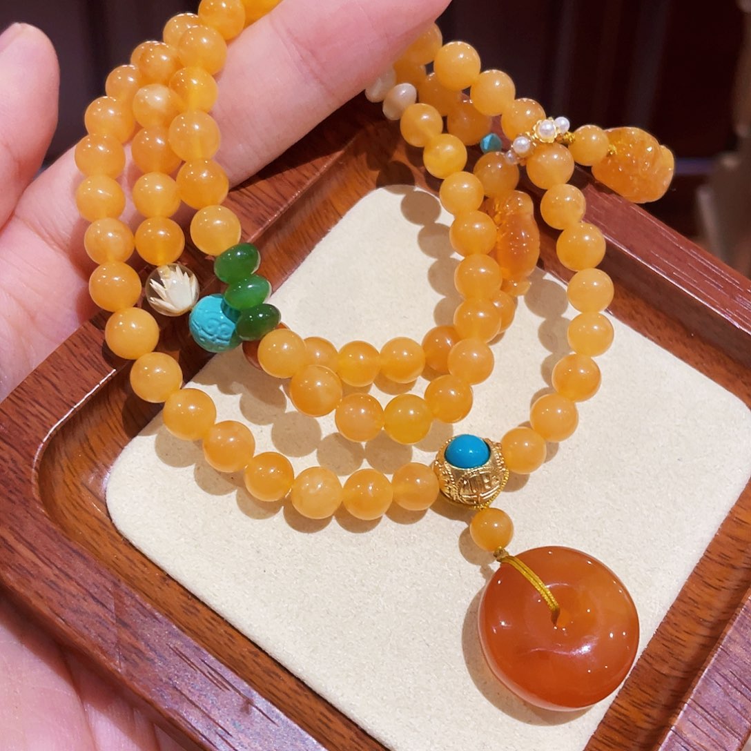 蜜蜡手链未镶嵌手串