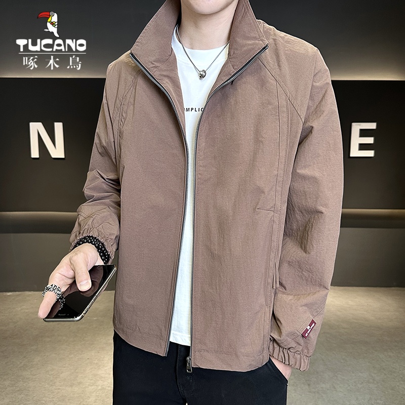 TUCANO/啄木鳥新男士男装立领痞帅夹克秋季时尚百搭潮流休闲外套