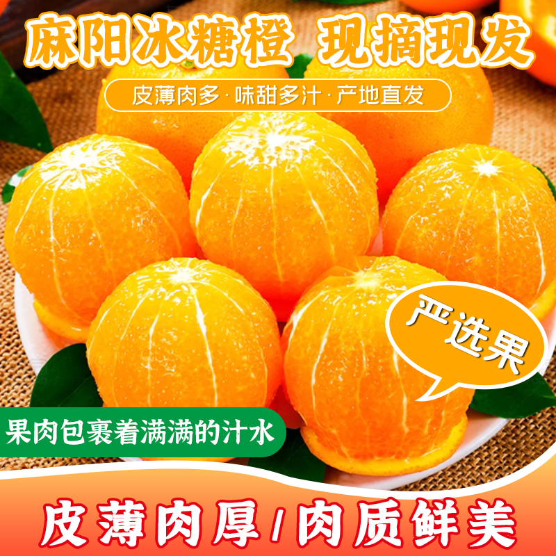 【正宗】产地直采湖南麻阳锦蜜冰糖橙 当季新鲜水果爆汁