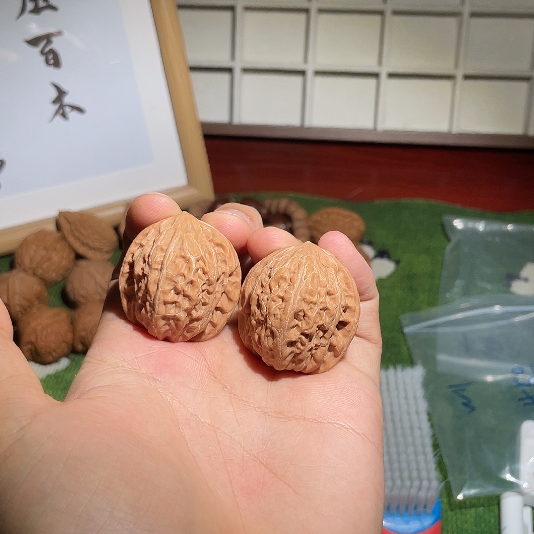 要***.把件文玩核桃35货头原桩铁锤