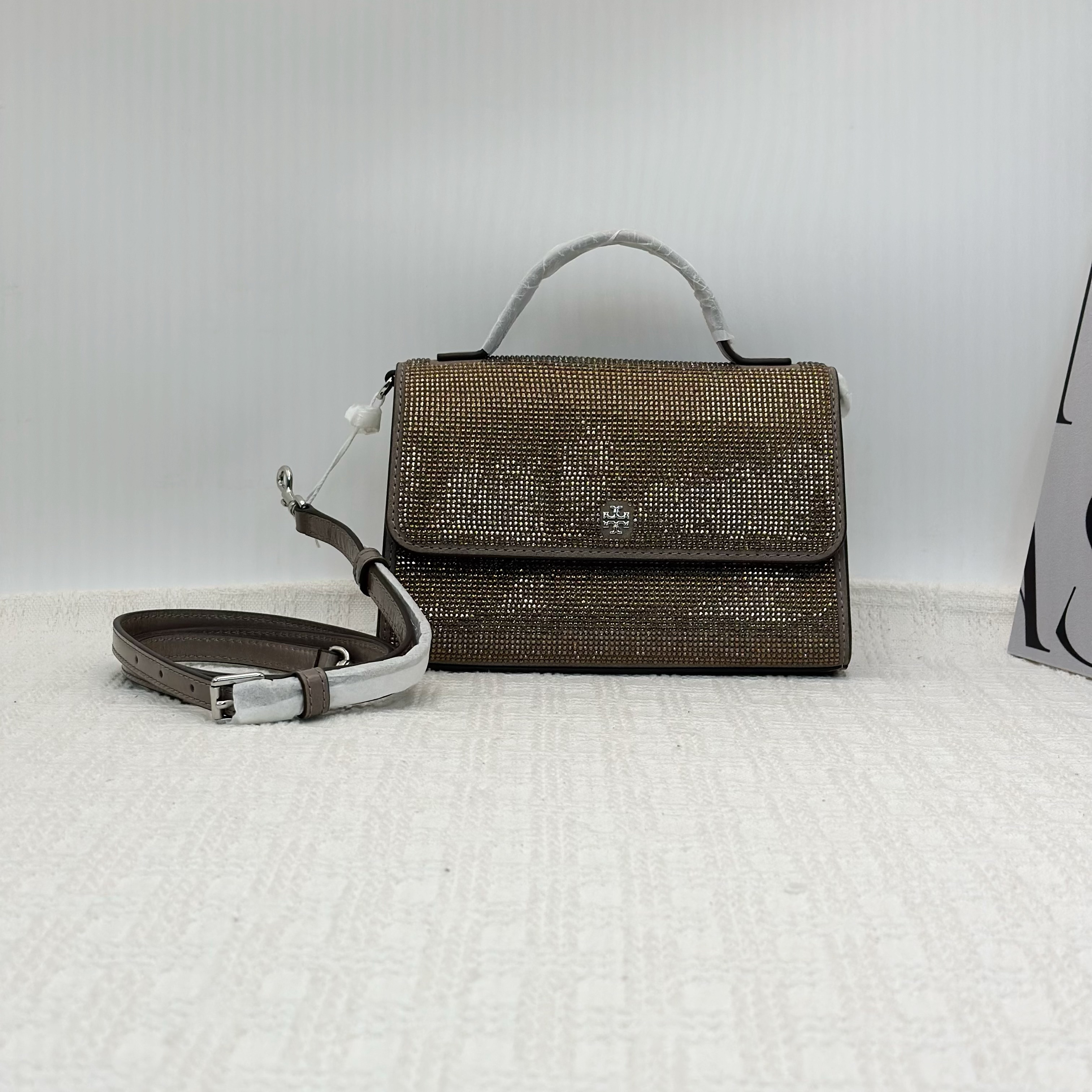 未使用 TORY BURCH/汤丽柏琦 Emerson满钻单肩手提斜挎包/029