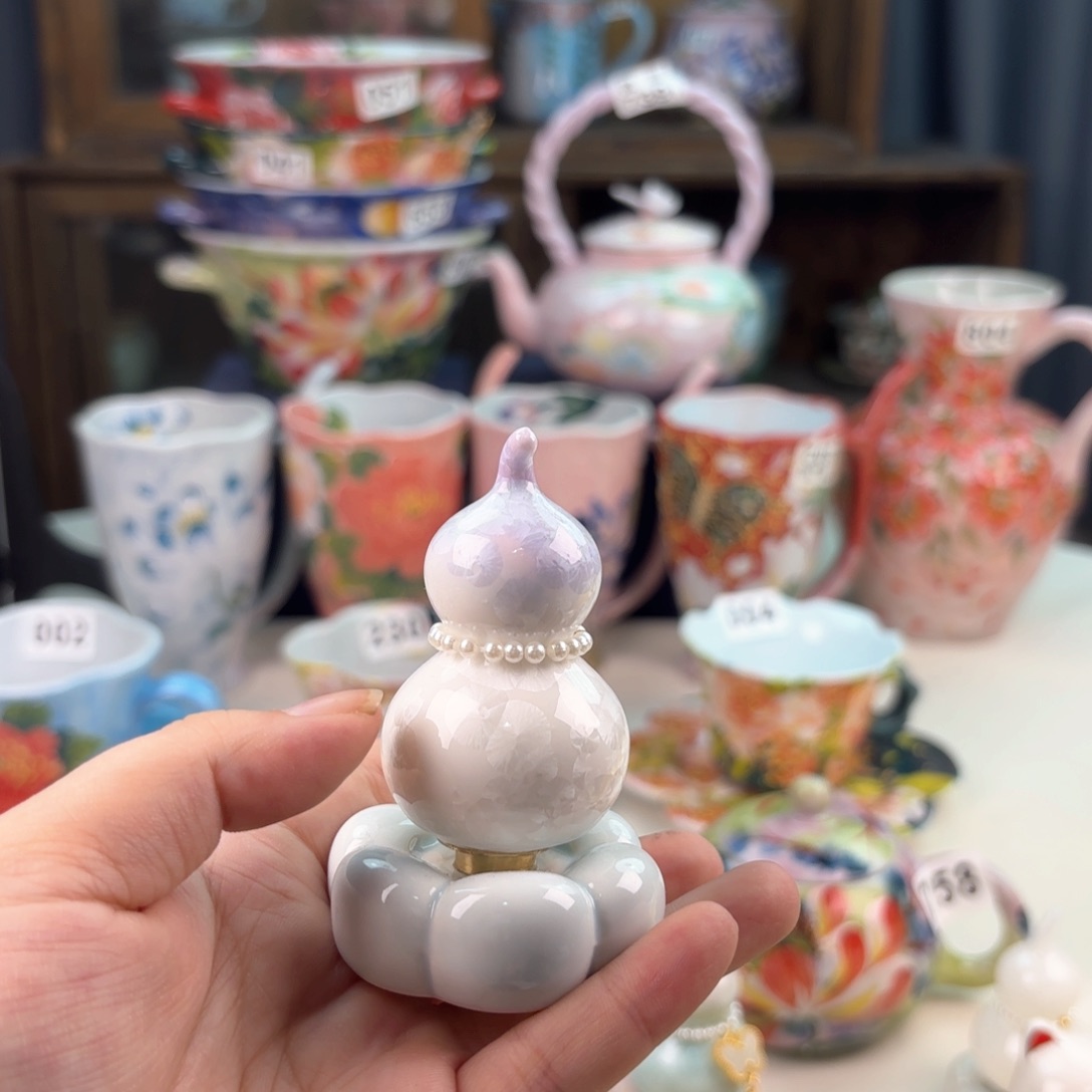 景德镇手绘高温釉下彩陶瓷茶具