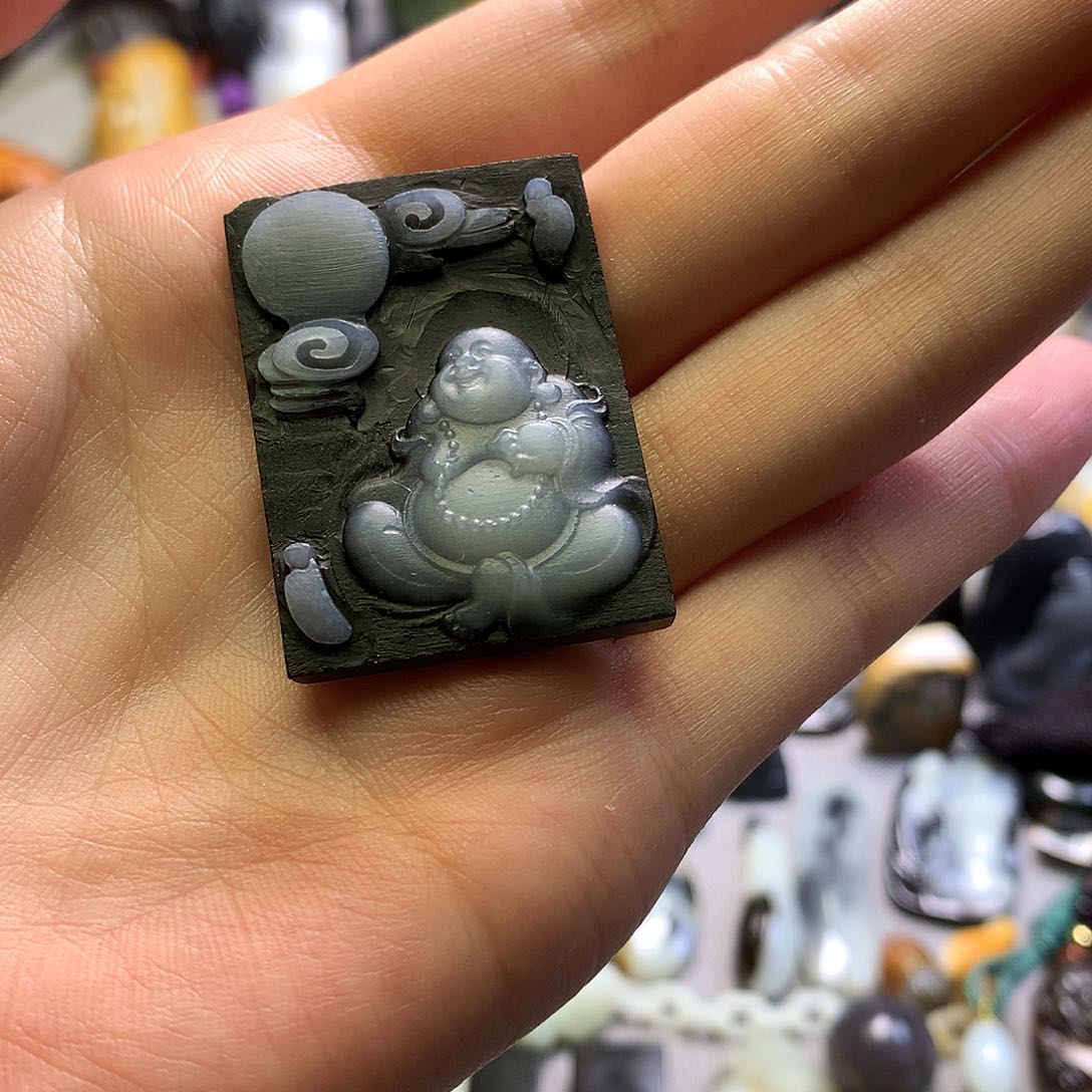 和田玉未镶嵌颈饰娜*-