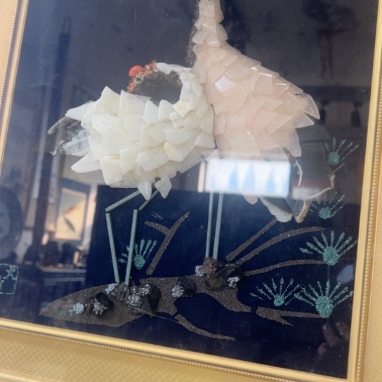 玻璃用****9中古工艺品摆件