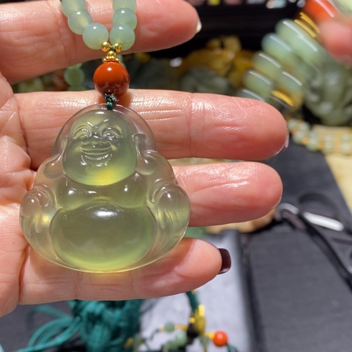 【闪购商品】岫玉毛衣链未镶嵌