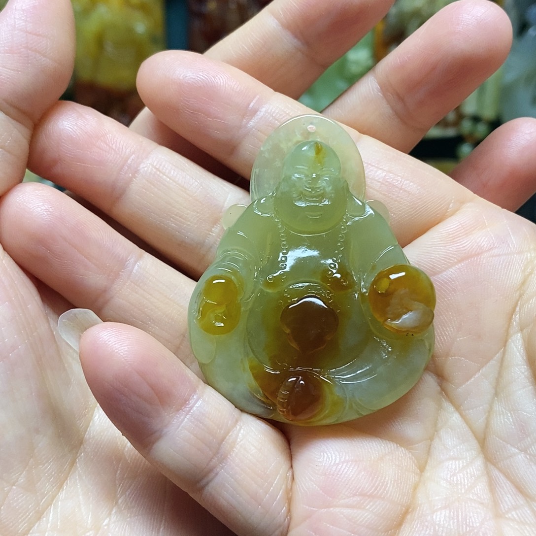 岫玉未镶嵌吊坠(赠链)