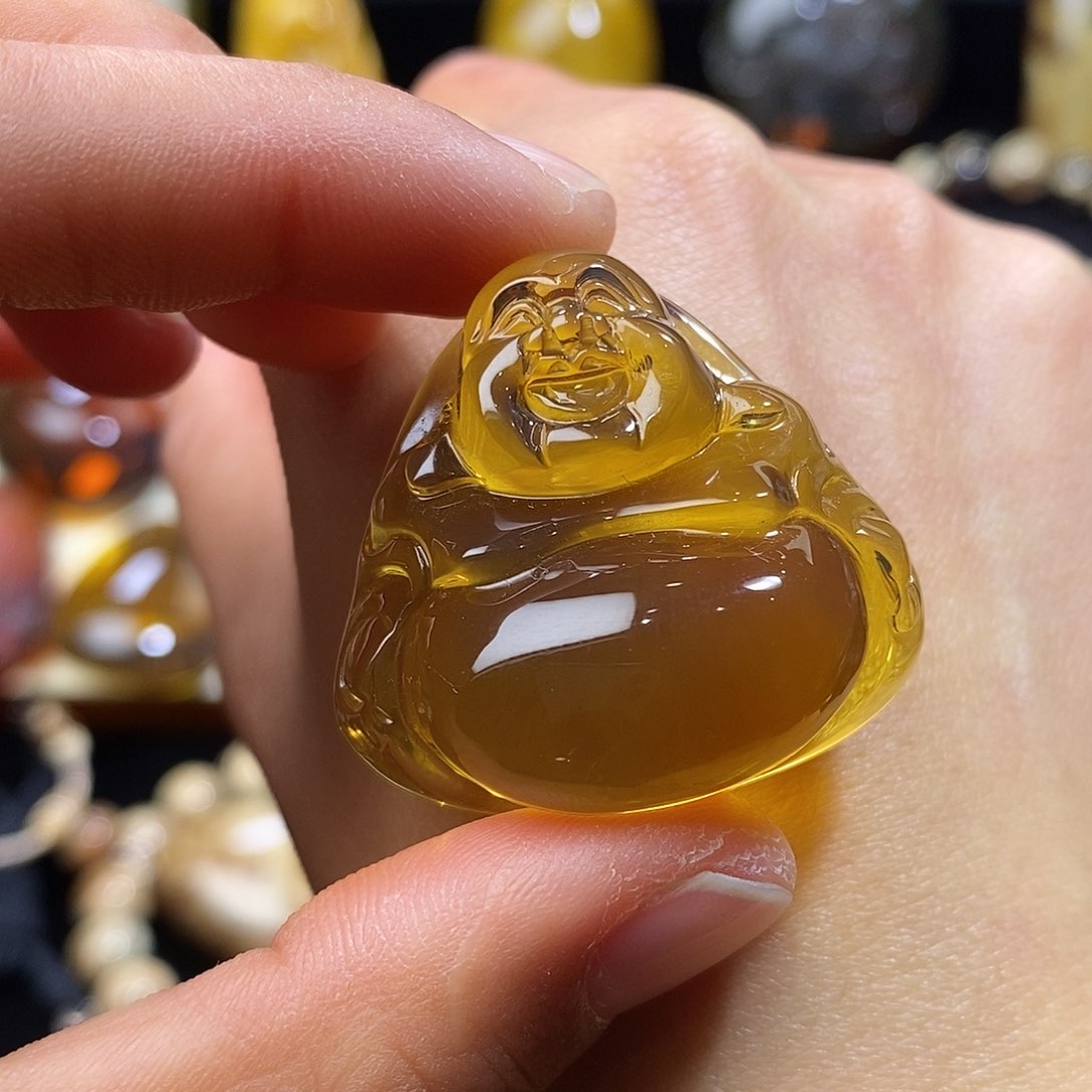 琥珀颈饰未镶嵌11克