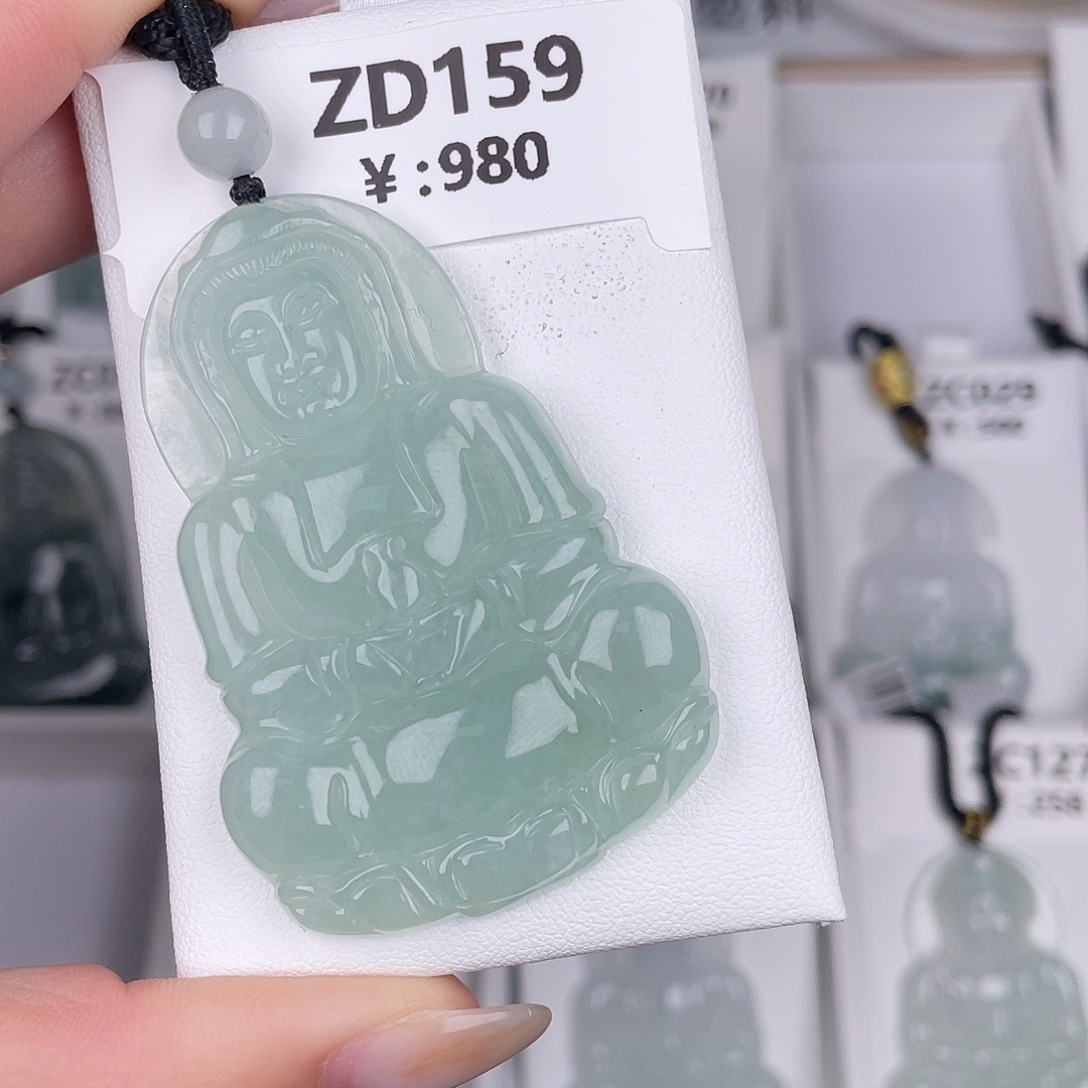 翡翠未镶嵌颈饰zd159