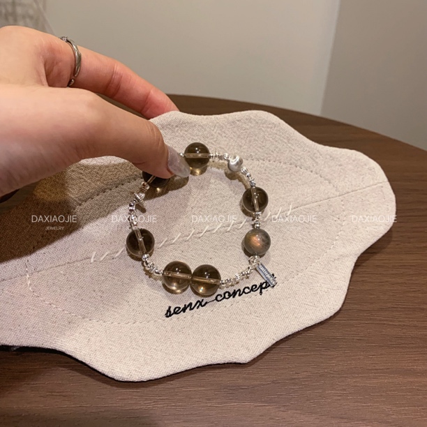 925银手链 【03】ins风 限定款手工碎银水晶手链