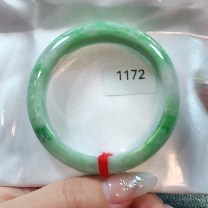 翡翠手镯未镶嵌天然翡翠手镯55