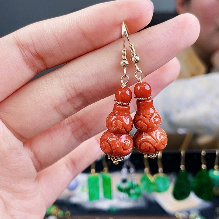 翡翠耳饰未镶嵌饰品