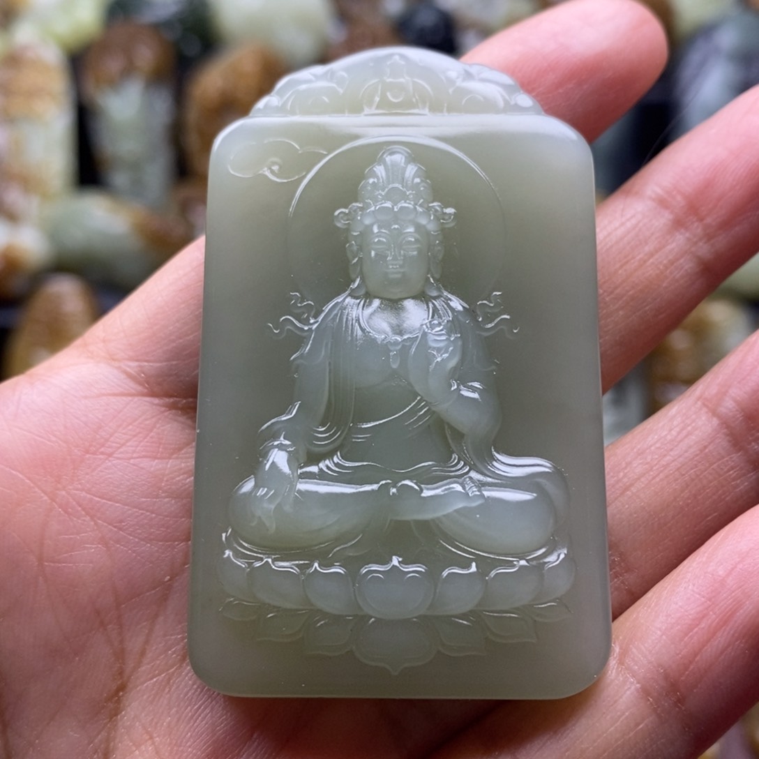吊坠(不含链)未镶嵌和田玉（糖玉）
