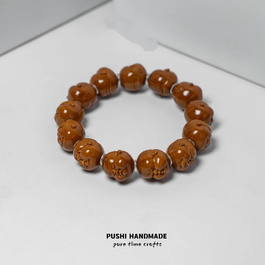 【铁头百态】苏工名家雕刻 铁核橄榄核 人生百态