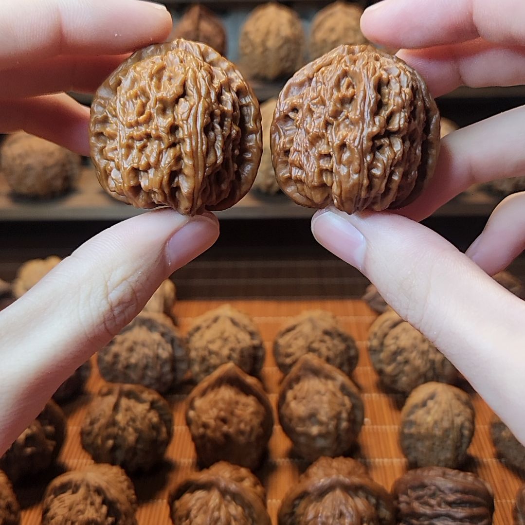 吊坠文玩核桃38回血白狮子