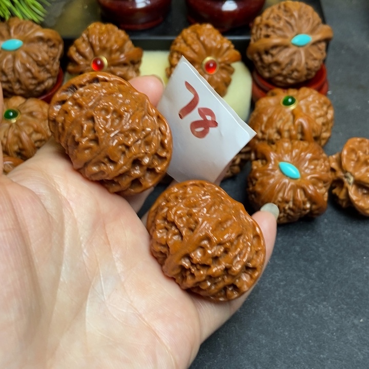 文玩核桃把件40苹果78