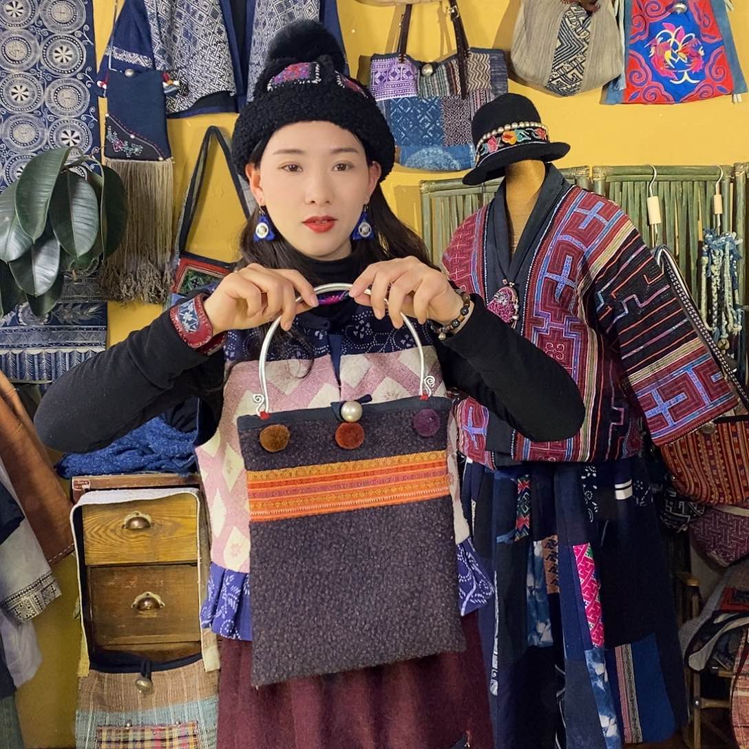 织绣手工制作包包