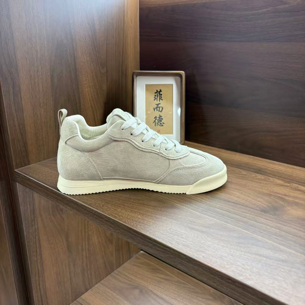 【菲而德单棉同款25106】2025爆款轻奢时尚百搭舒适手工潮鞋