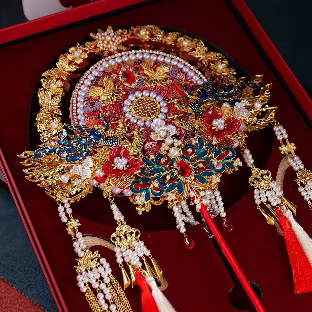 团扇专拍-礼服馆拿货