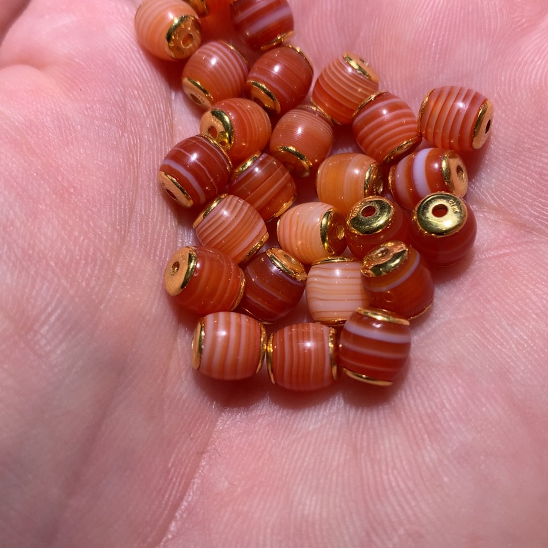 玛瑙/玉髓71文玩配饰多样发其一18K金镶嵌多样性发其一