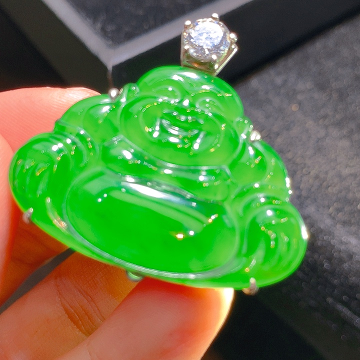 【闪购商品】翡翠颈饰银S925镶嵌翡翠