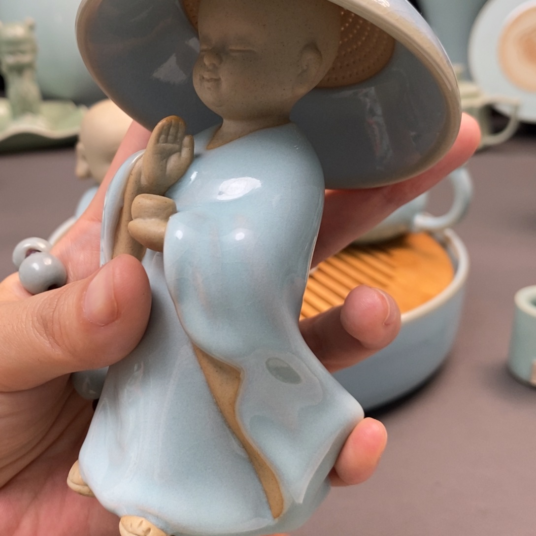 杯何***澜小和尚茶宠茶漏简包装