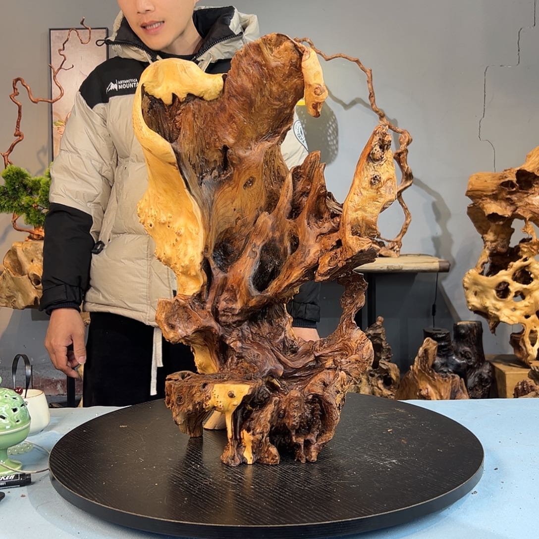 刘***手香榧木皖南根雕111111