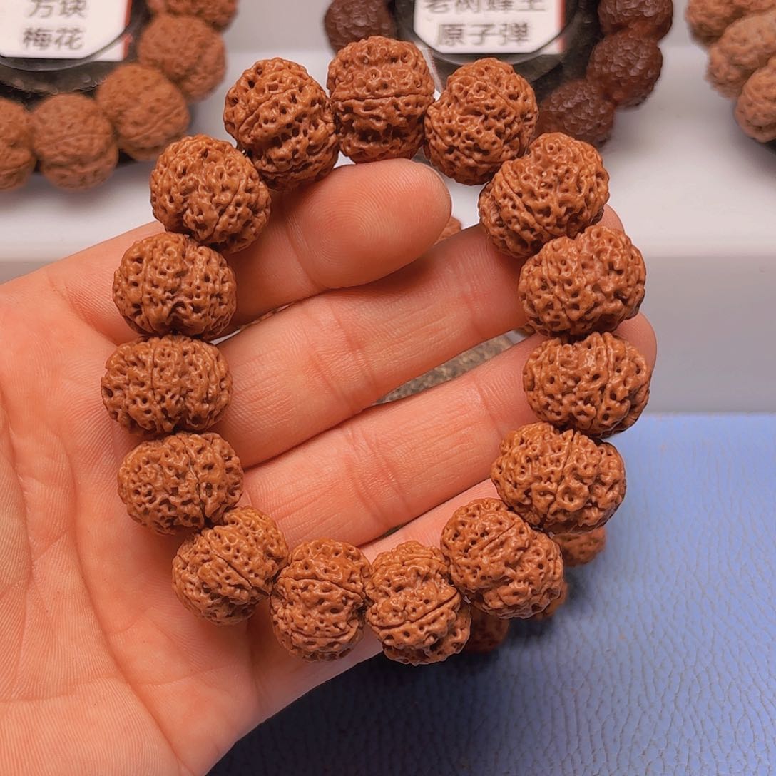 金刚菩提手串江*?223/21mm 五星蜂王