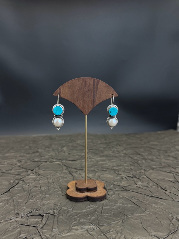 吊坠925银 印度拉达克进口925纯银耳坠