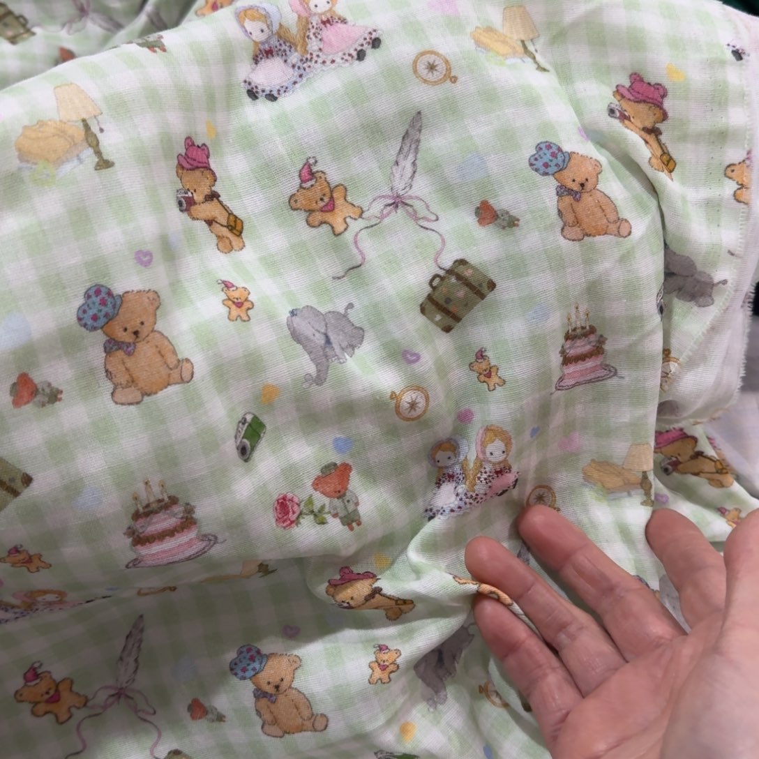 棉纯棉双层纱1米价X1.4米宽E