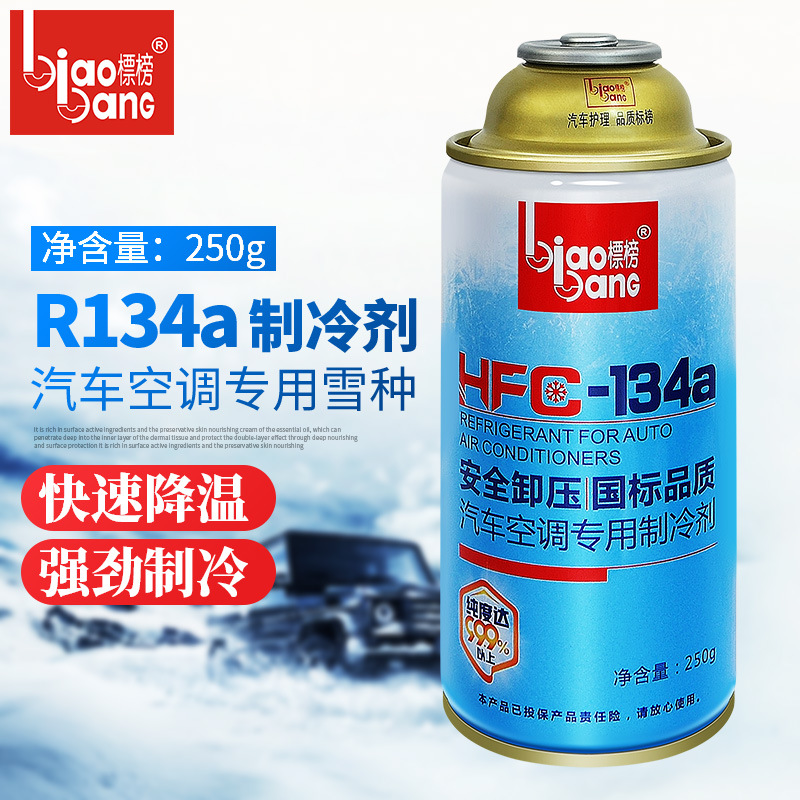 标榜雪种安全R134a汽车空调制冷剂车用冷媒134A雪种250G夏款用品