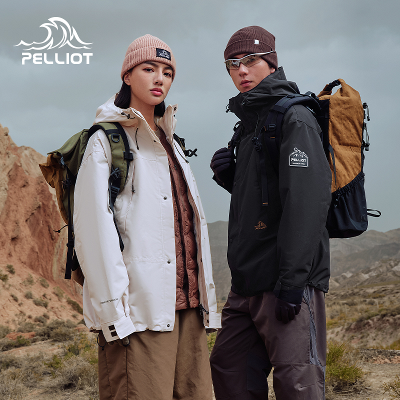 【山海】伯希和冲锋衣加绒内胆三合一春季防寒保暖加厚防风防水外套