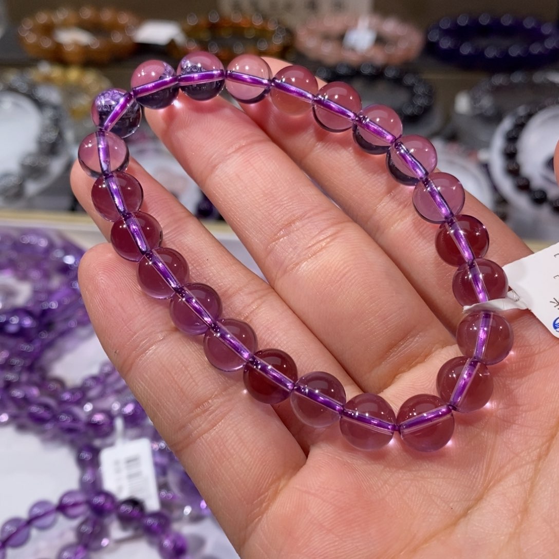 水晶手链未镶嵌紫水晶8+