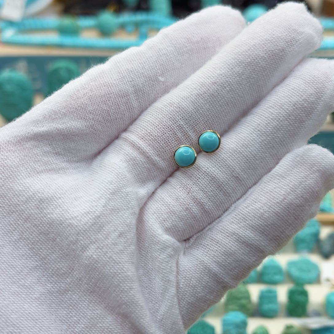 绿松石配饰18K金镶嵌