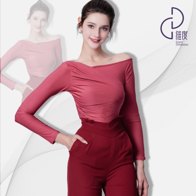 【维度舞服】S36新品女士上衣摩登舞蹈服