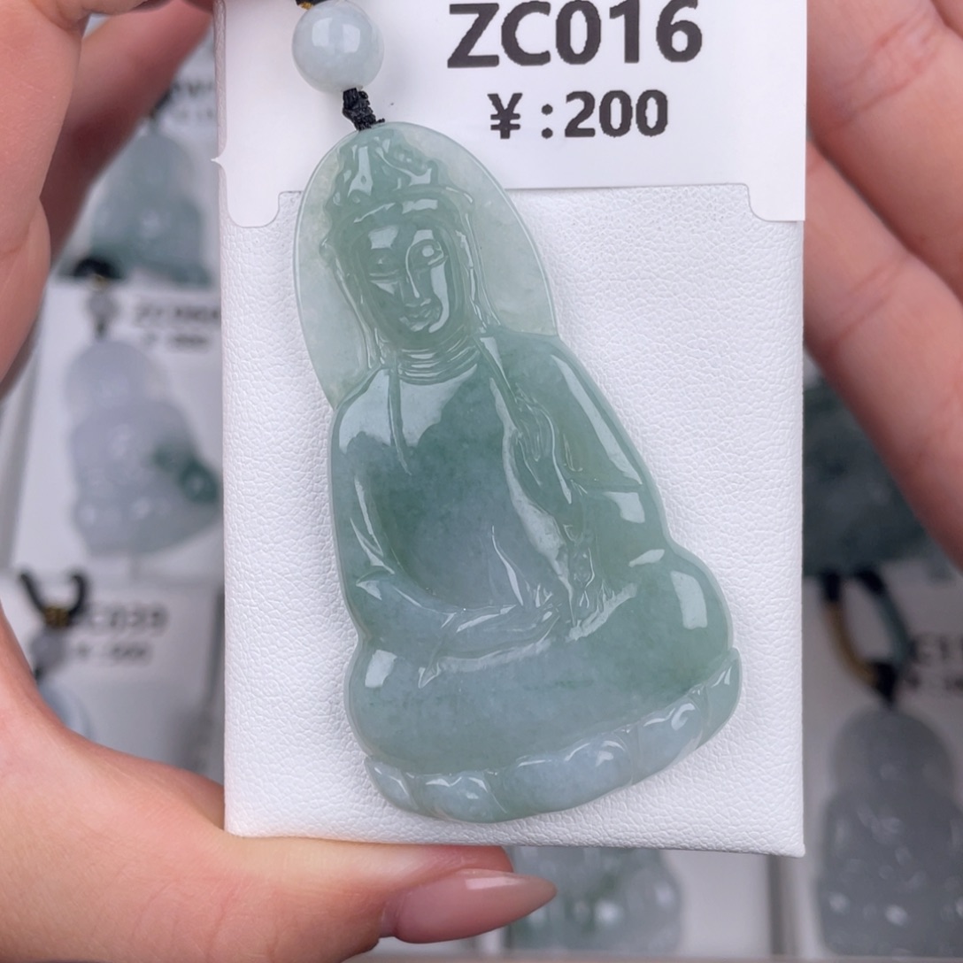 翡翠未镶嵌颈饰zc016