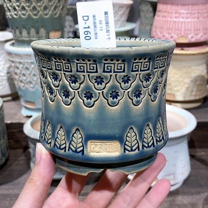 七里烧花盆2-13-160口径8