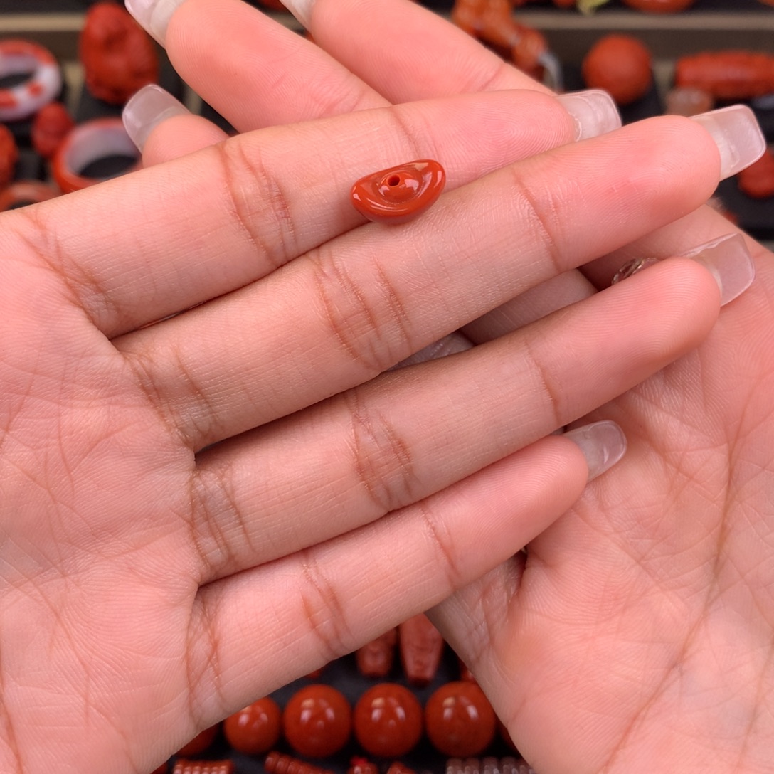 南红玛瑙未镶嵌元宝11+