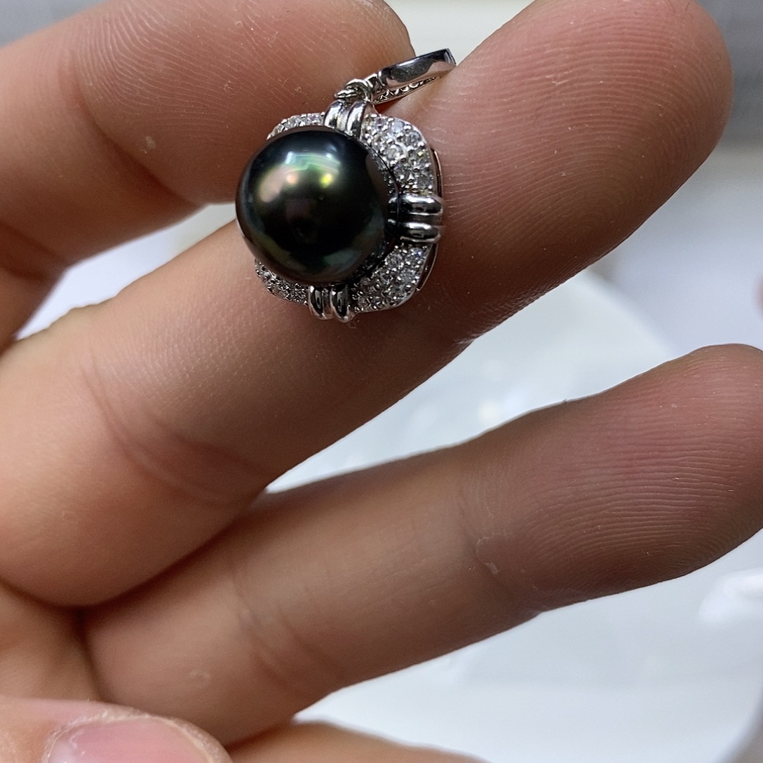 颈饰海水珍珠银S925镶嵌