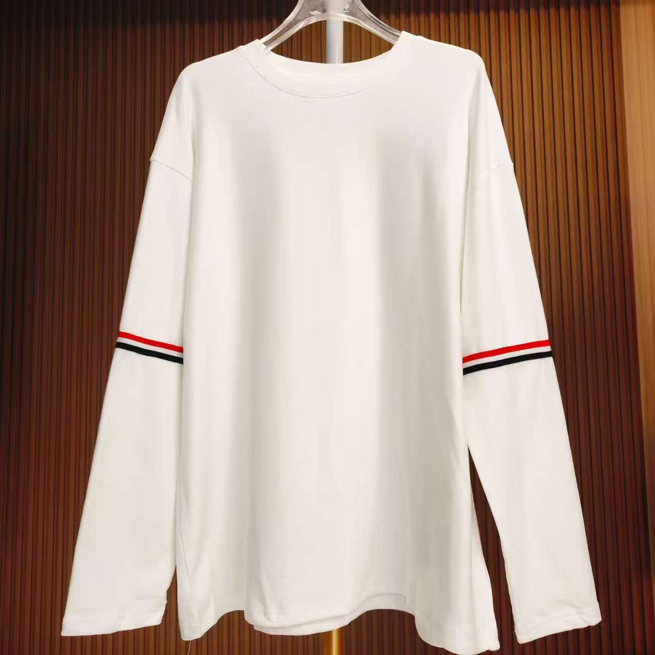 独特设计长袖圆领T恤潮牌高端女秋冬款百搭宽松打底上衣N8ZY1208