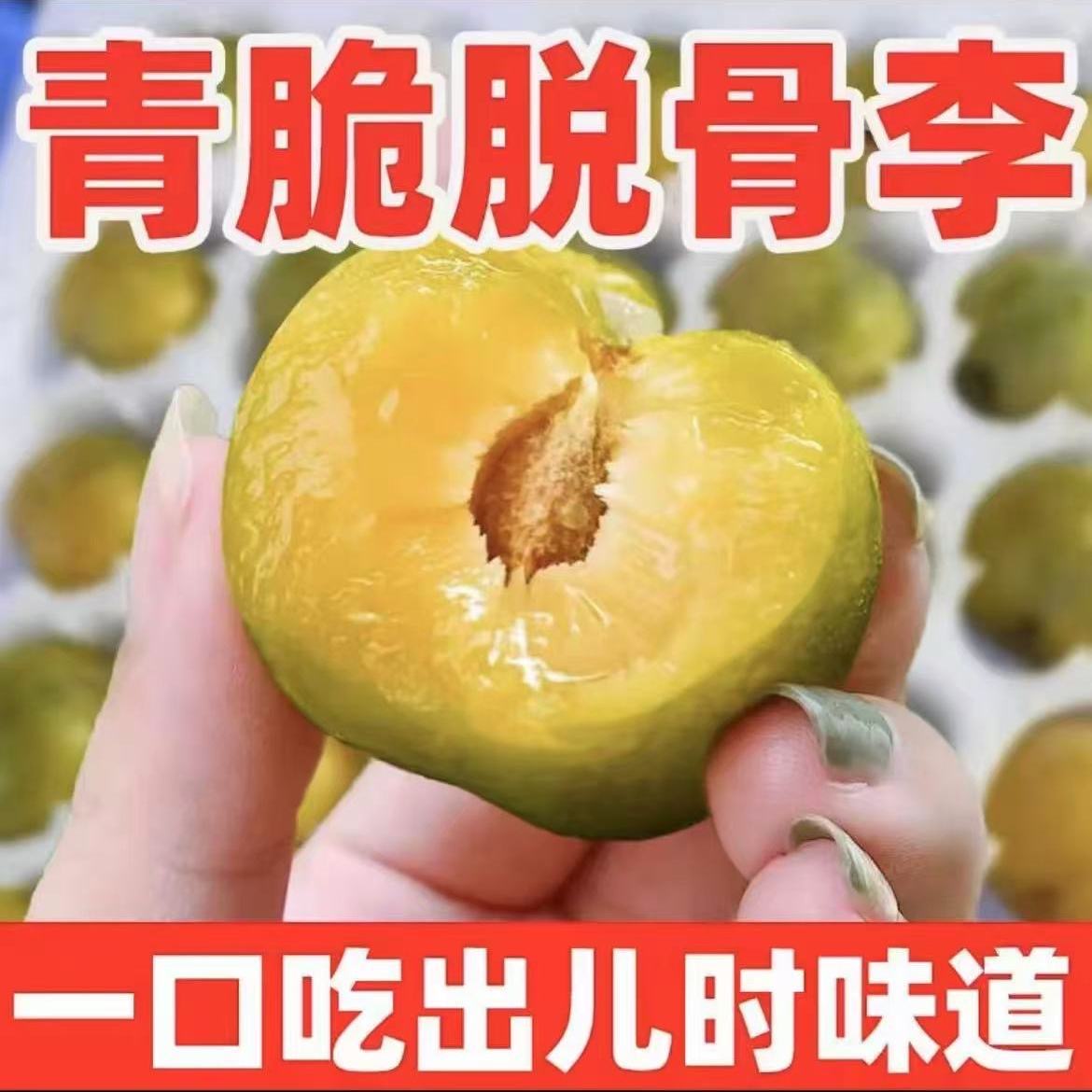 Q正宗农家脱骨青脆李新鲜应季水果脆甜多汁核小肉厚