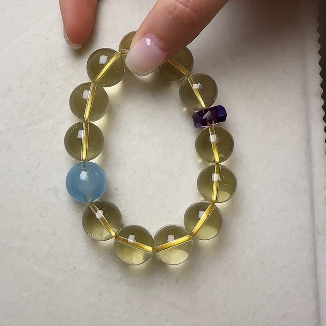 水晶手链未镶嵌糖*果大气上档次