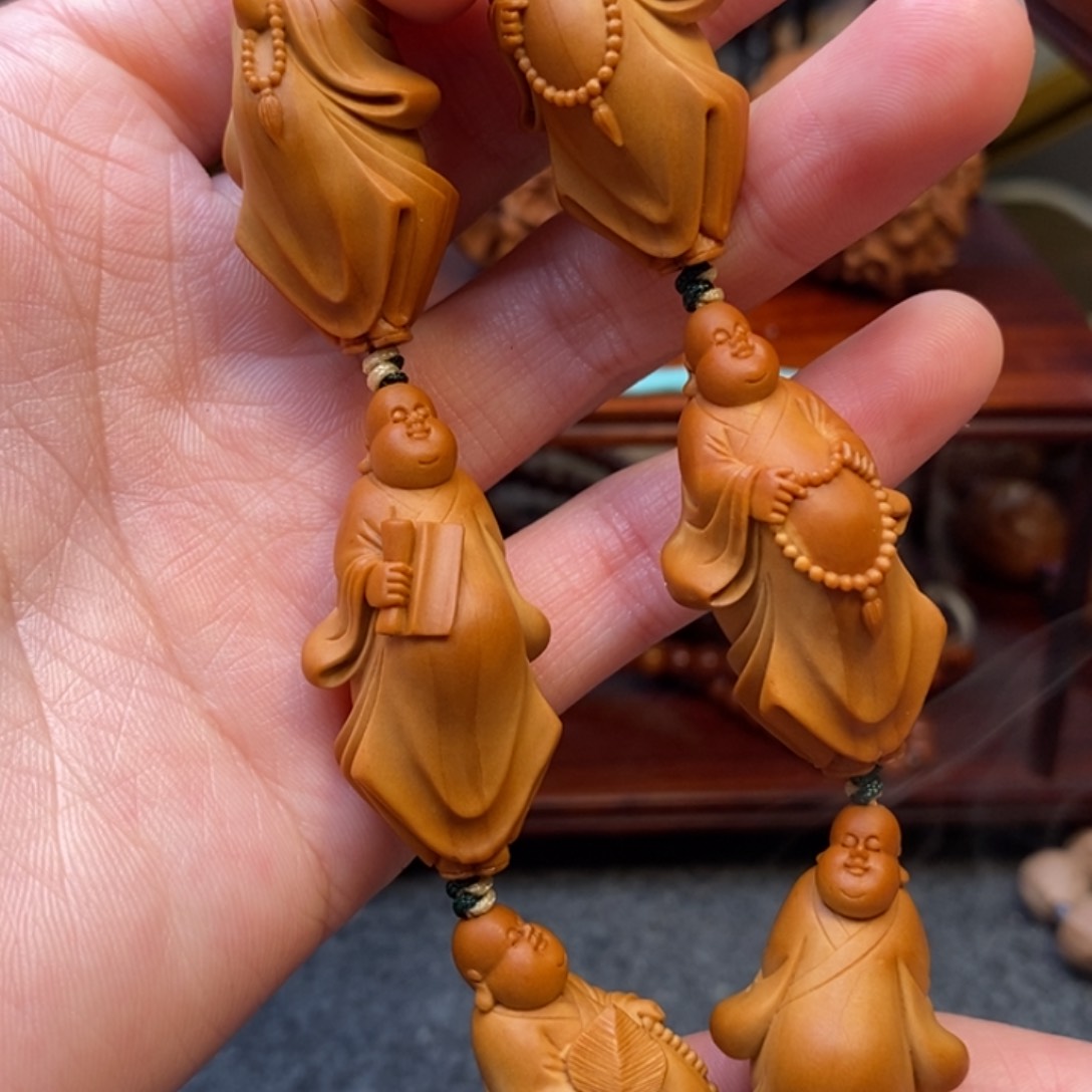 橄榄核手串/手链白**?六合弥勒